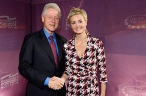 Ingrid female voice over uk meeting Bill Clinton